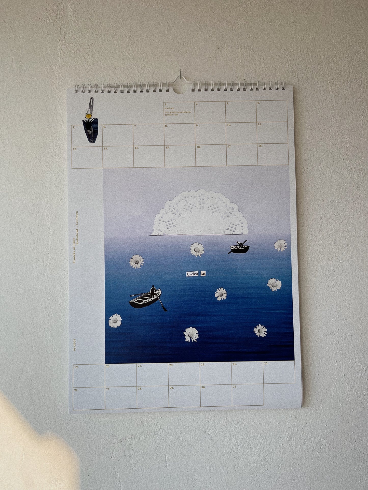 Ulepený kalendář 2026