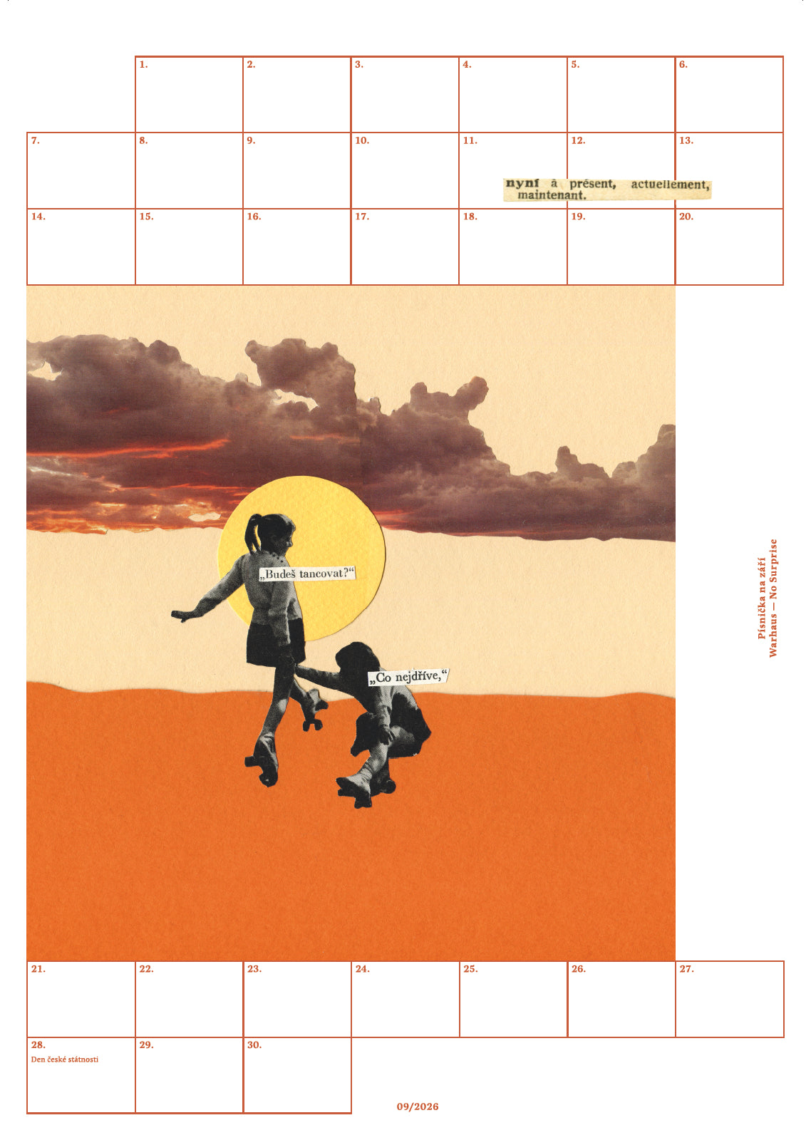 Ulepený kalendář 2026